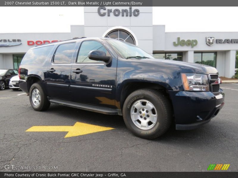 Dark Blue Metallic / Light Cashmere/Ebony 2007 Chevrolet Suburban 1500 LT