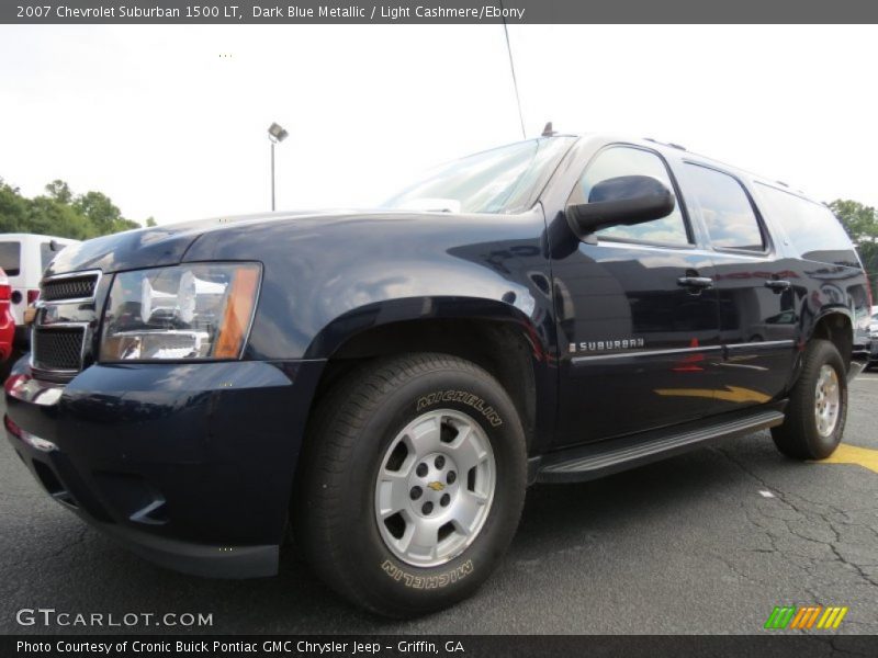 Dark Blue Metallic / Light Cashmere/Ebony 2007 Chevrolet Suburban 1500 LT