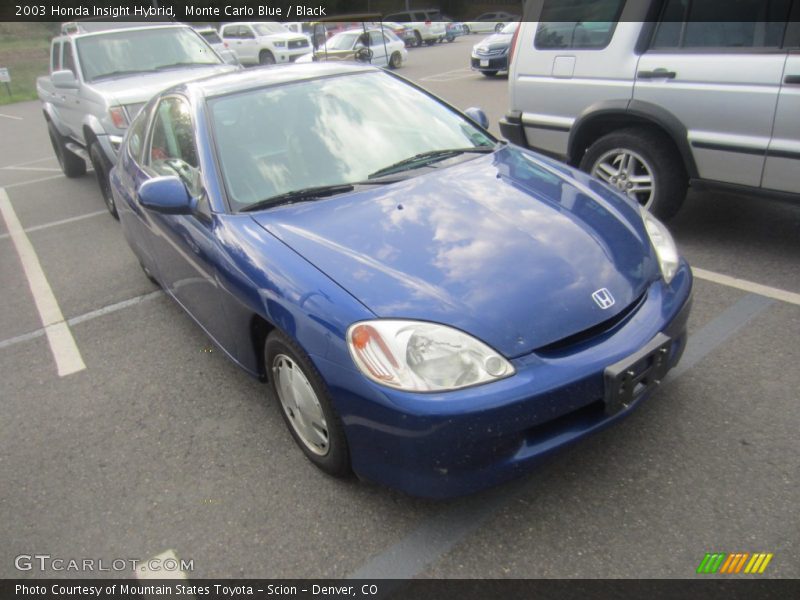 Monte Carlo Blue / Black 2003 Honda Insight Hybrid