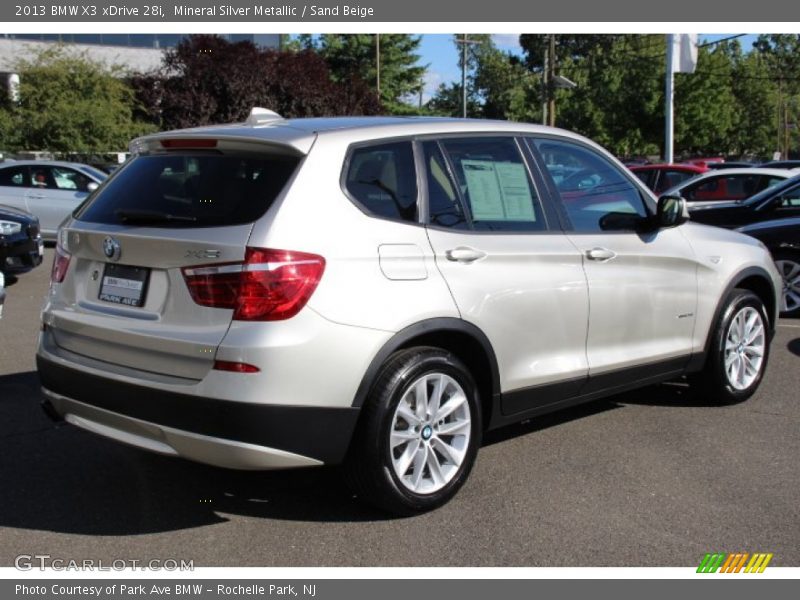 Mineral Silver Metallic / Sand Beige 2013 BMW X3 xDrive 28i