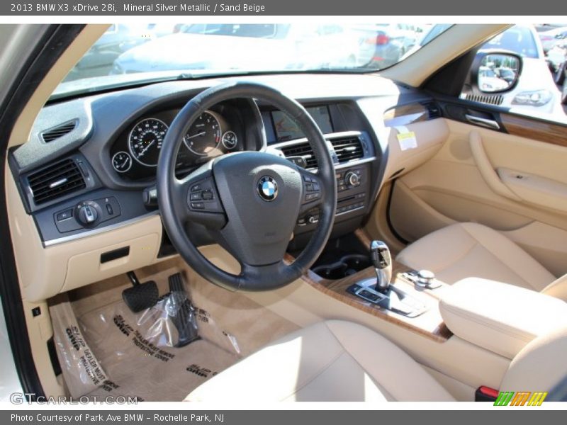 Mineral Silver Metallic / Sand Beige 2013 BMW X3 xDrive 28i