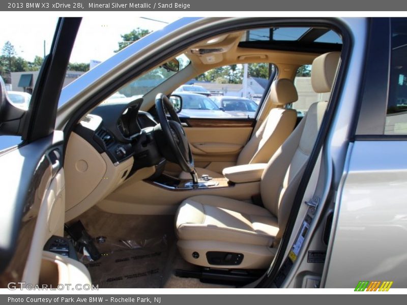 Mineral Silver Metallic / Sand Beige 2013 BMW X3 xDrive 28i