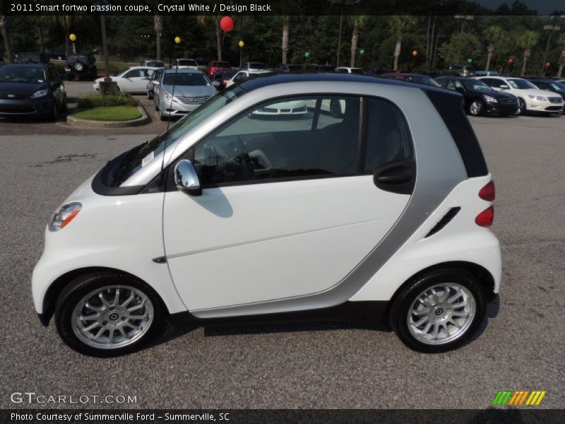 Crystal White / Design Black 2011 Smart fortwo passion coupe