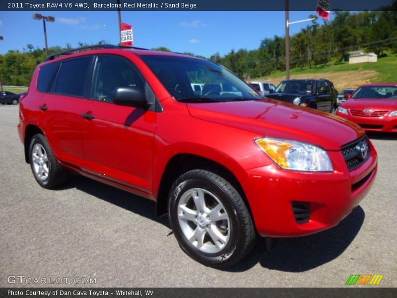 Barcelona Red Metallic / Sand Beige 2011 Toyota RAV4 V6 4WD
