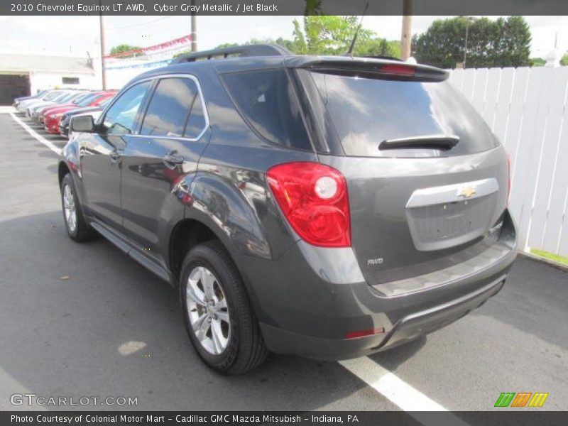 Cyber Gray Metallic / Jet Black 2010 Chevrolet Equinox LT AWD