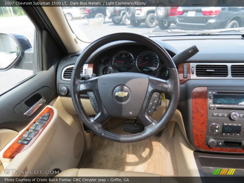 Dark Blue Metallic / Light Cashmere/Ebony 2007 Chevrolet Suburban 1500 LT