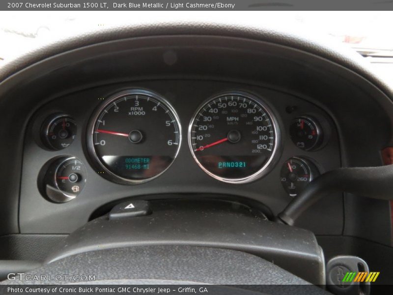Dark Blue Metallic / Light Cashmere/Ebony 2007 Chevrolet Suburban 1500 LT