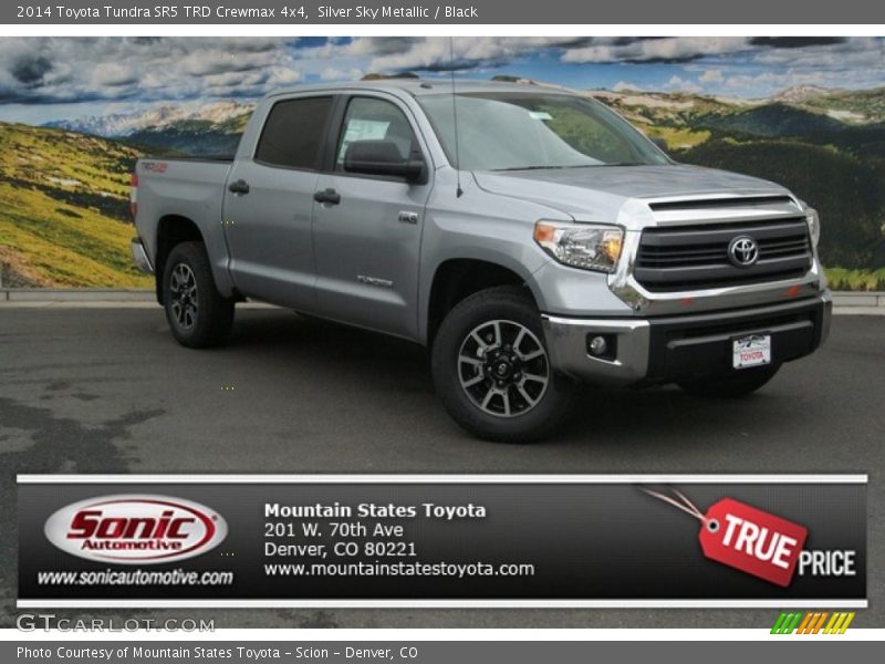 Silver Sky Metallic / Black 2014 Toyota Tundra SR5 TRD Crewmax 4x4