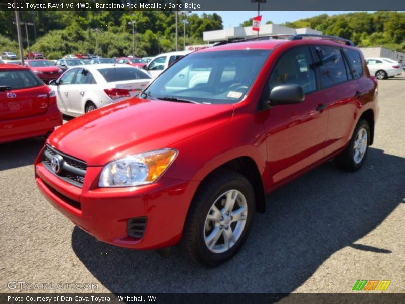 Barcelona Red Metallic / Sand Beige 2011 Toyota RAV4 V6 4WD