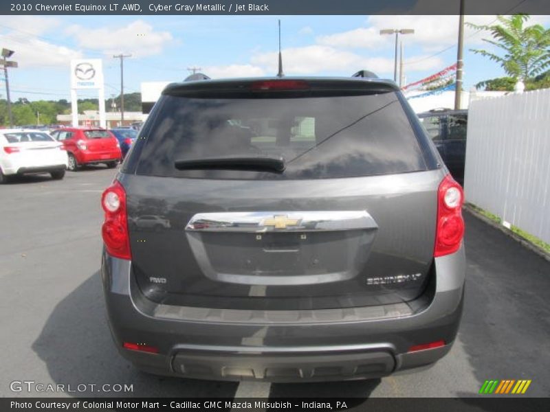 Cyber Gray Metallic / Jet Black 2010 Chevrolet Equinox LT AWD