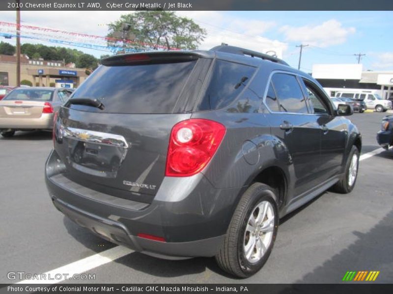 Cyber Gray Metallic / Jet Black 2010 Chevrolet Equinox LT AWD