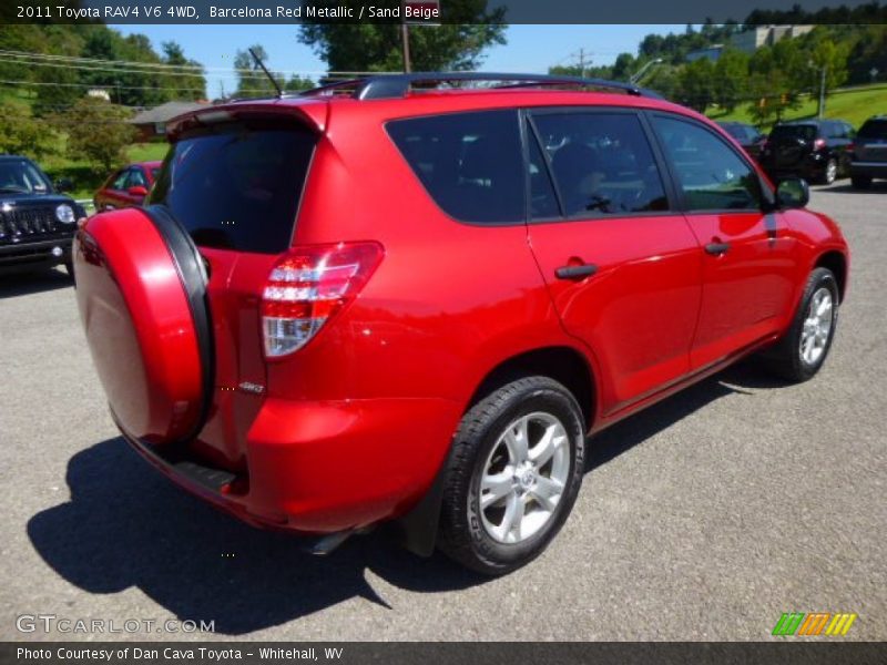 Barcelona Red Metallic / Sand Beige 2011 Toyota RAV4 V6 4WD