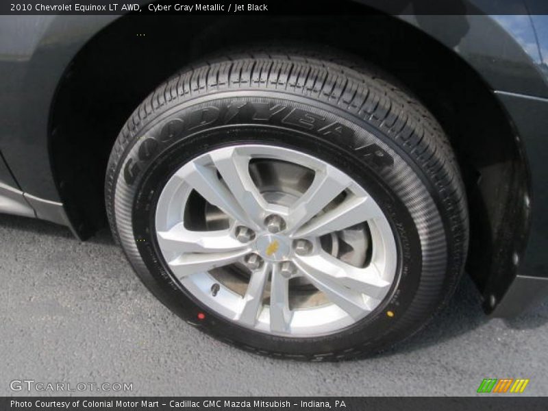 Cyber Gray Metallic / Jet Black 2010 Chevrolet Equinox LT AWD
