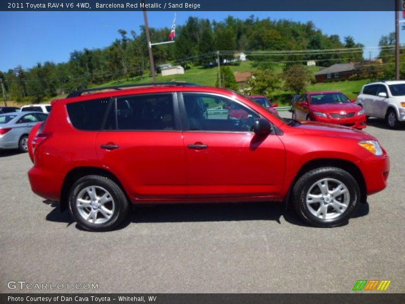 Barcelona Red Metallic / Sand Beige 2011 Toyota RAV4 V6 4WD