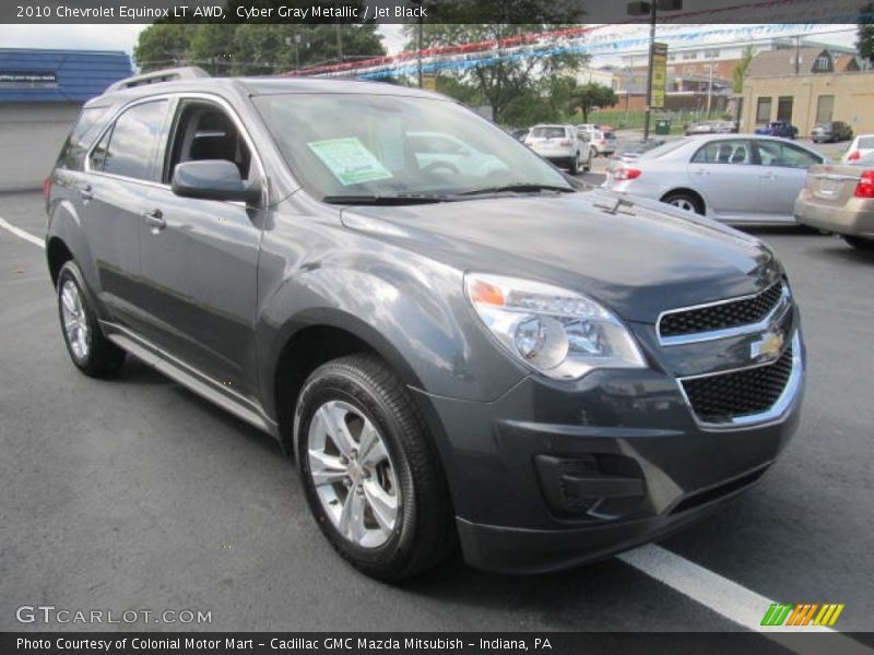 Cyber Gray Metallic / Jet Black 2010 Chevrolet Equinox LT AWD