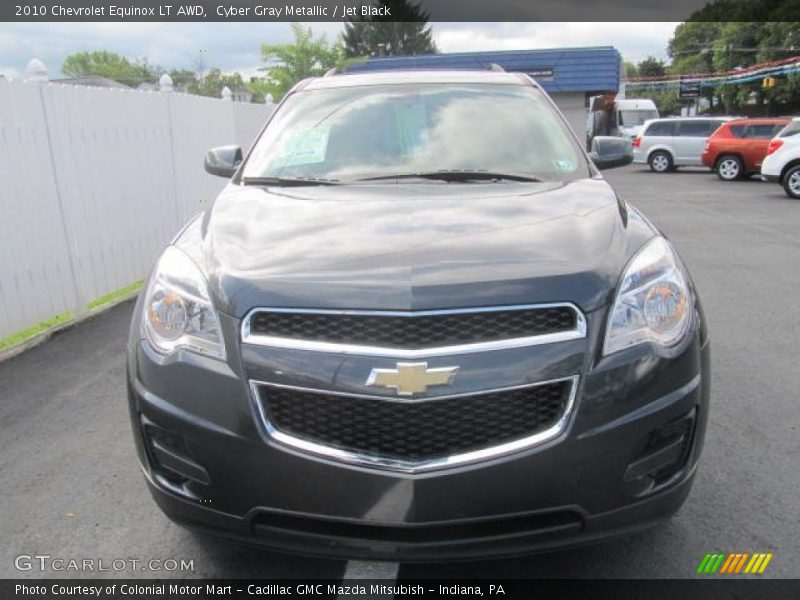 Cyber Gray Metallic / Jet Black 2010 Chevrolet Equinox LT AWD