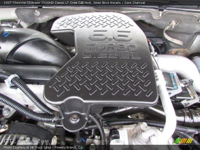 Silver Birch Metallic / Dark Charcoal 2007 Chevrolet Silverado 2500HD Classic LT Crew Cab 4x4