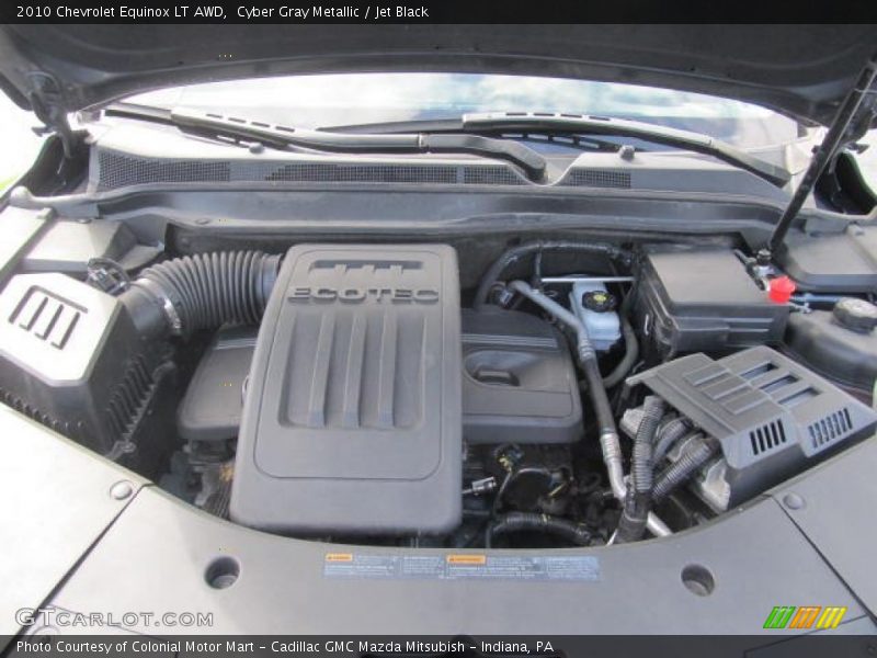 Cyber Gray Metallic / Jet Black 2010 Chevrolet Equinox LT AWD