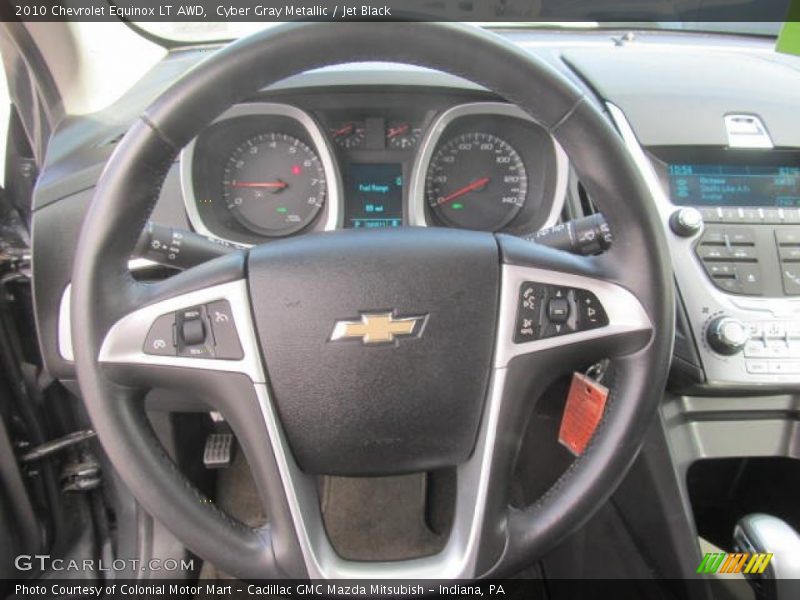 Cyber Gray Metallic / Jet Black 2010 Chevrolet Equinox LT AWD