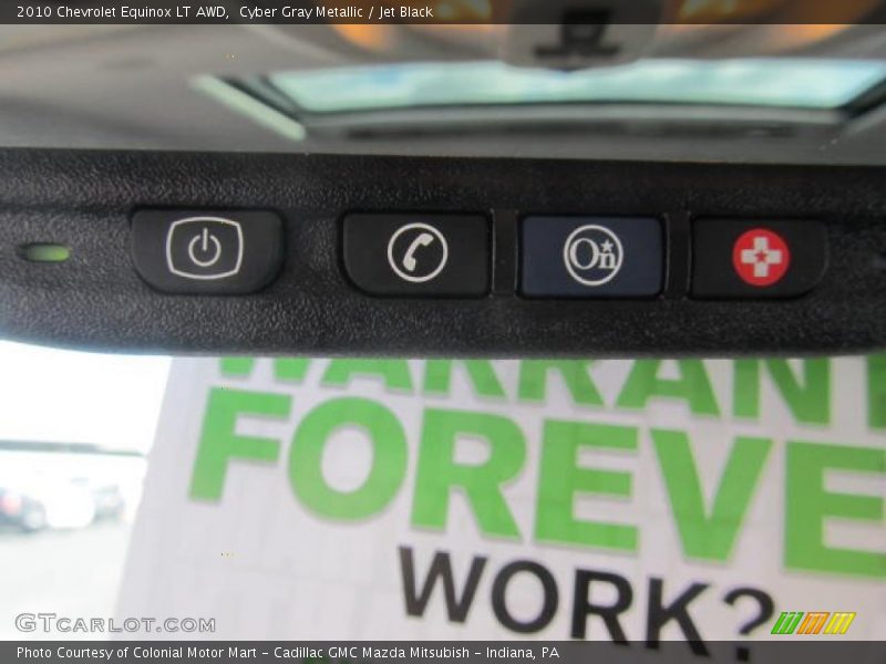 Cyber Gray Metallic / Jet Black 2010 Chevrolet Equinox LT AWD