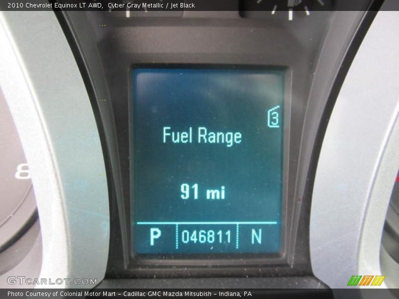 Cyber Gray Metallic / Jet Black 2010 Chevrolet Equinox LT AWD