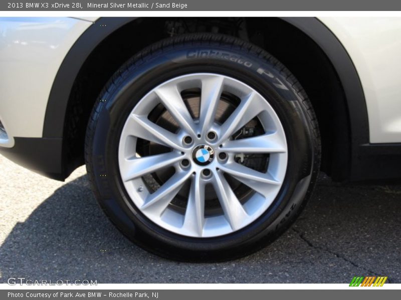 Mineral Silver Metallic / Sand Beige 2013 BMW X3 xDrive 28i