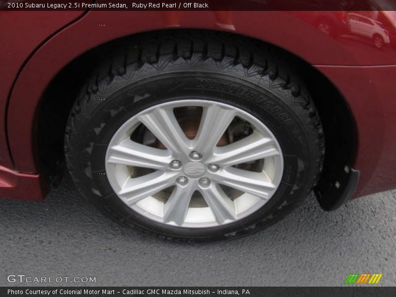 Ruby Red Pearl / Off Black 2010 Subaru Legacy 2.5i Premium Sedan