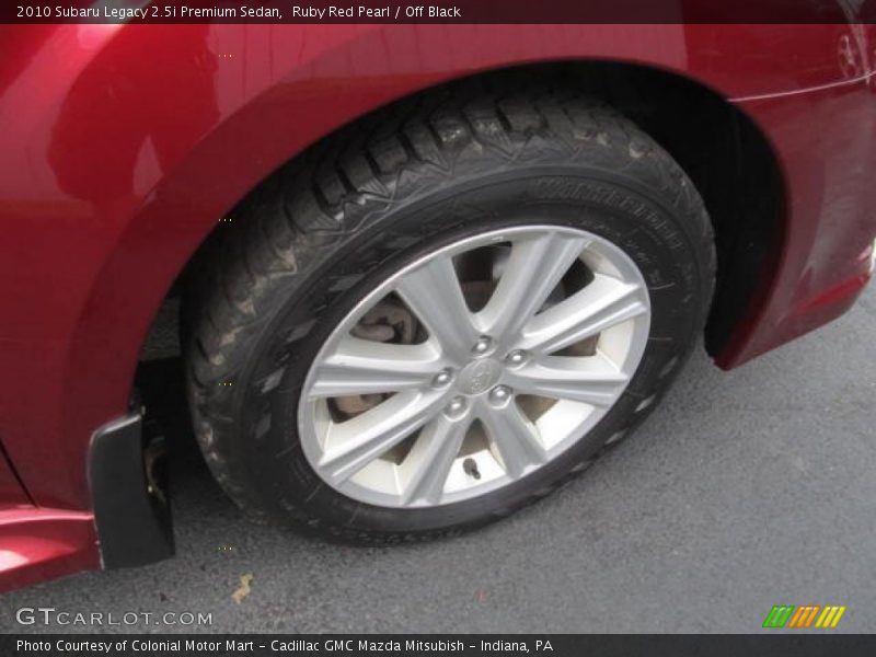 Ruby Red Pearl / Off Black 2010 Subaru Legacy 2.5i Premium Sedan