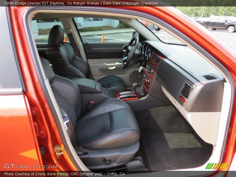 Go Mango! Orange / Dark Slate Gray/Light Graystone 2006 Dodge Charger R/T Daytona