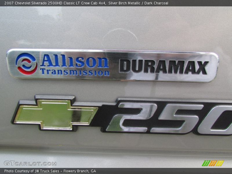 Silver Birch Metallic / Dark Charcoal 2007 Chevrolet Silverado 2500HD Classic LT Crew Cab 4x4