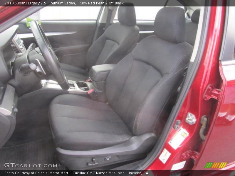 Ruby Red Pearl / Off Black 2010 Subaru Legacy 2.5i Premium Sedan