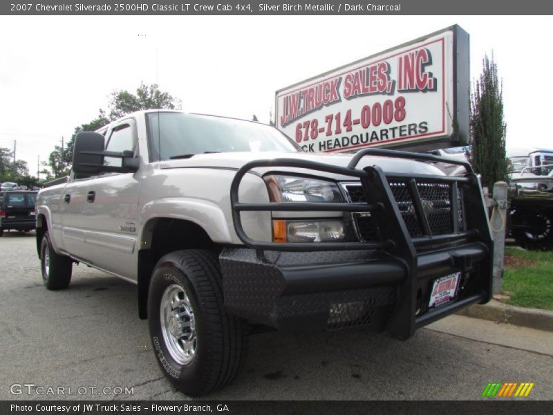 Silver Birch Metallic / Dark Charcoal 2007 Chevrolet Silverado 2500HD Classic LT Crew Cab 4x4