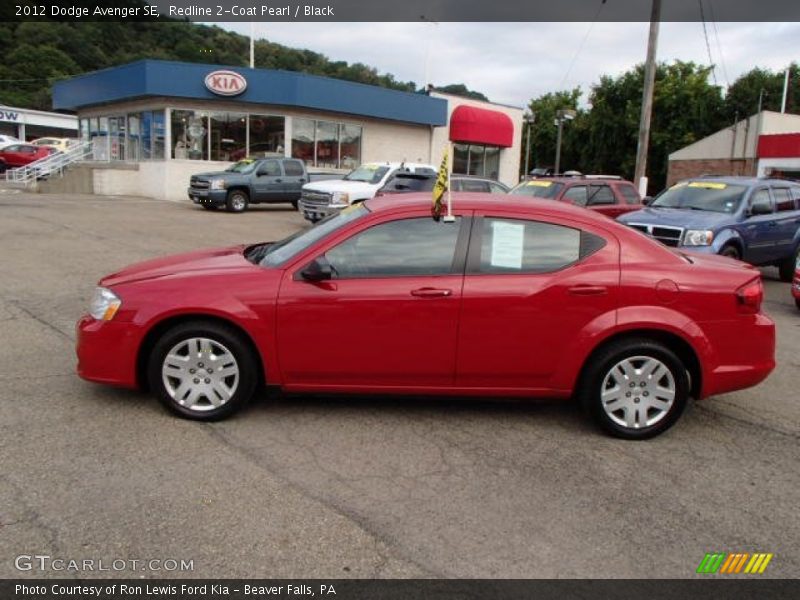 Redline 2-Coat Pearl / Black 2012 Dodge Avenger SE