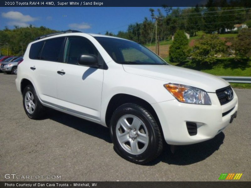 Super White / Sand Beige 2010 Toyota RAV4 I4 4WD