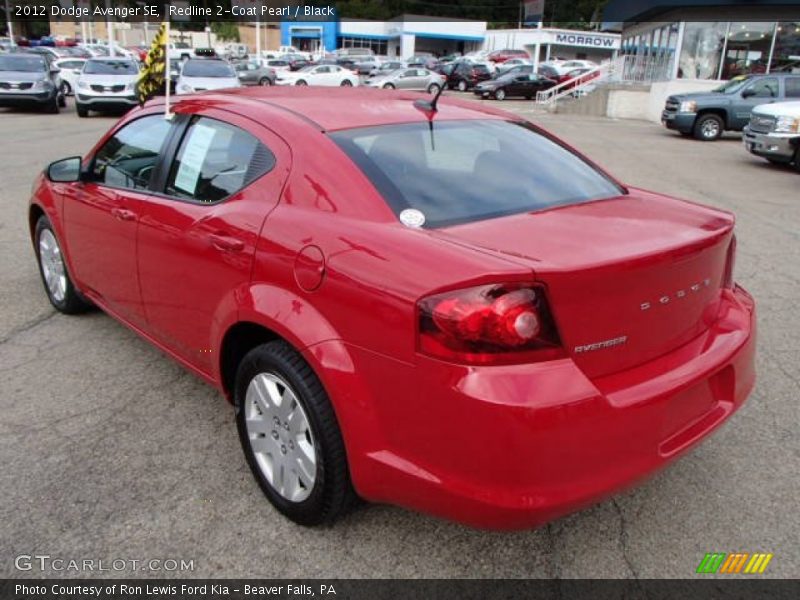 Redline 2-Coat Pearl / Black 2012 Dodge Avenger SE