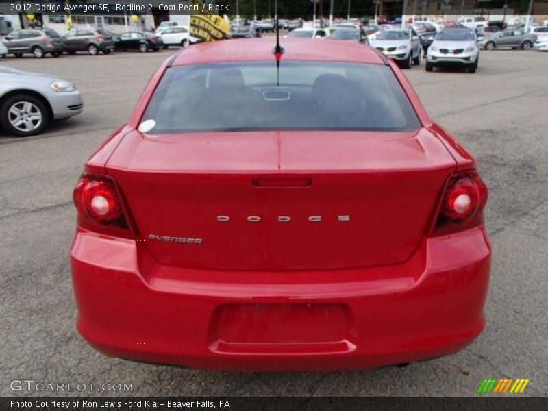 Redline 2-Coat Pearl / Black 2012 Dodge Avenger SE