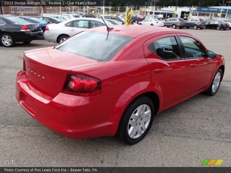 Redline 2-Coat Pearl / Black 2012 Dodge Avenger SE