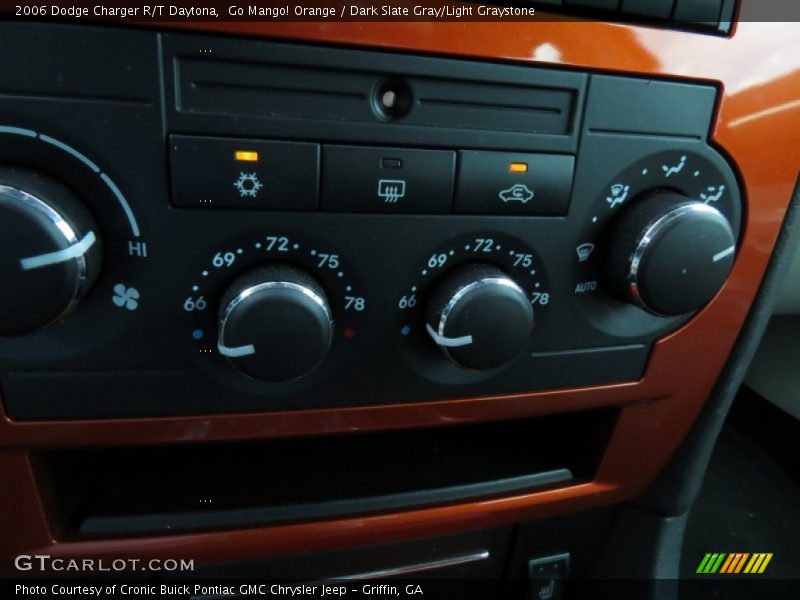 Go Mango! Orange / Dark Slate Gray/Light Graystone 2006 Dodge Charger R/T Daytona