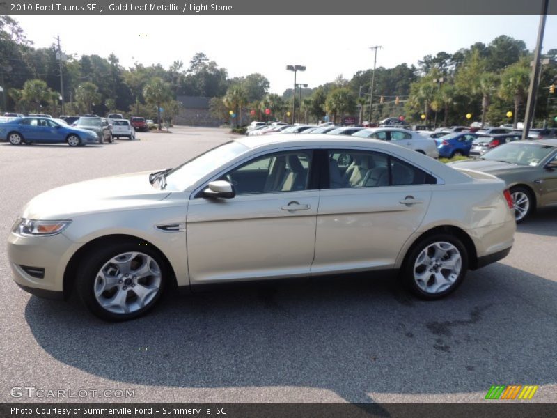 Gold Leaf Metallic / Light Stone 2010 Ford Taurus SEL