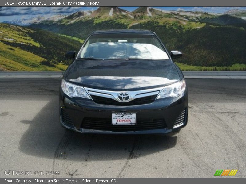 Cosmic Gray Metallic / Ivory 2014 Toyota Camry LE