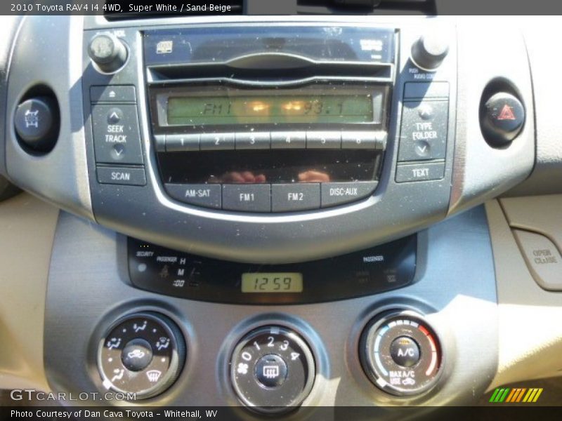 Super White / Sand Beige 2010 Toyota RAV4 I4 4WD