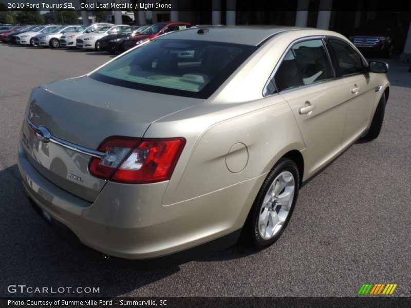 Gold Leaf Metallic / Light Stone 2010 Ford Taurus SEL