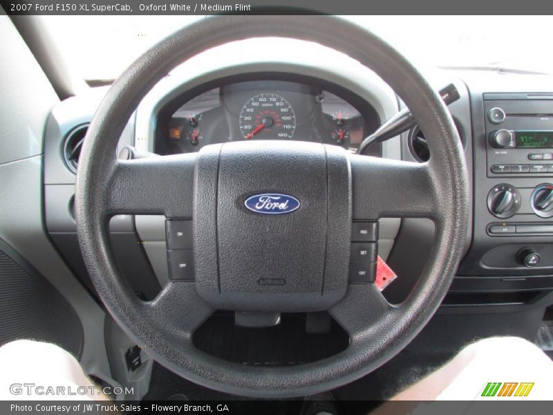Oxford White / Medium Flint 2007 Ford F150 XL SuperCab