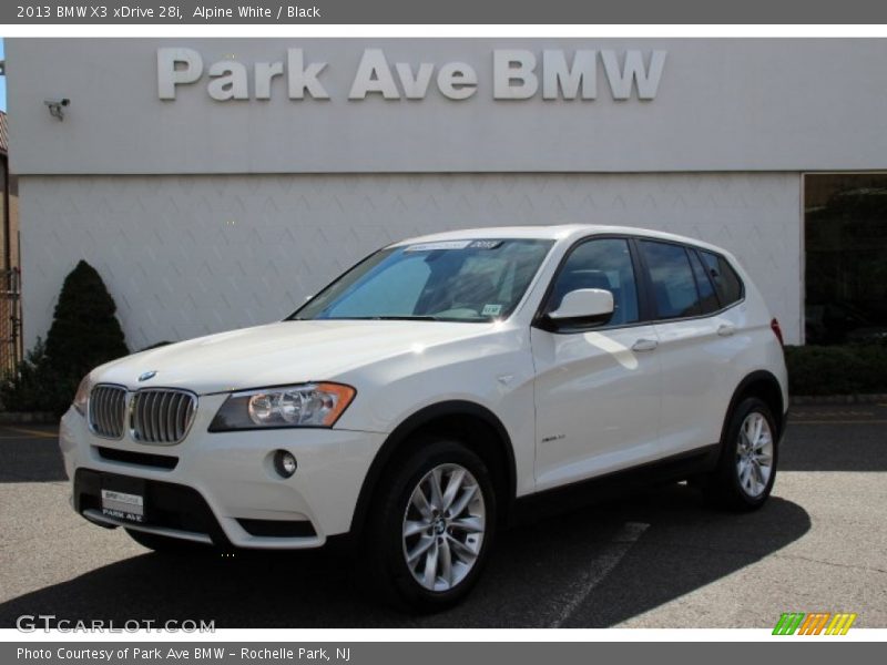 Alpine White / Black 2013 BMW X3 xDrive 28i