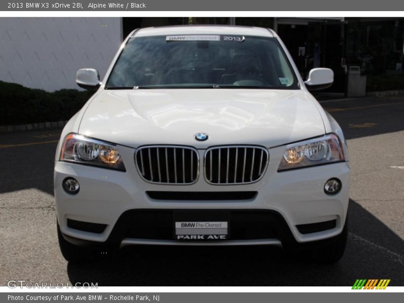 Alpine White / Black 2013 BMW X3 xDrive 28i