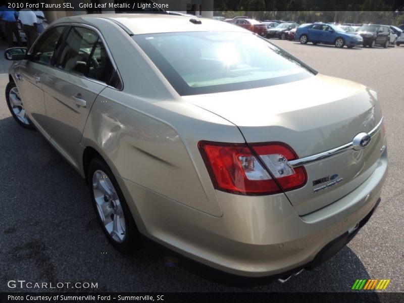 Gold Leaf Metallic / Light Stone 2010 Ford Taurus SEL