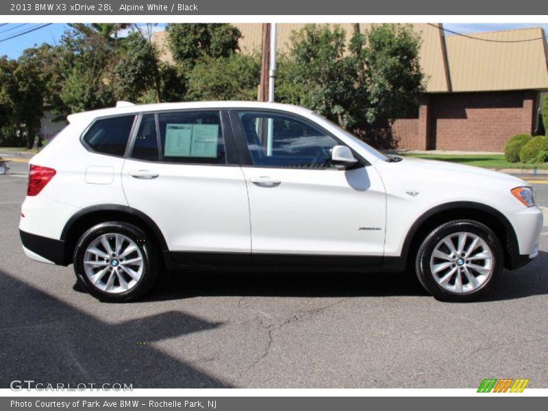 Alpine White / Black 2013 BMW X3 xDrive 28i