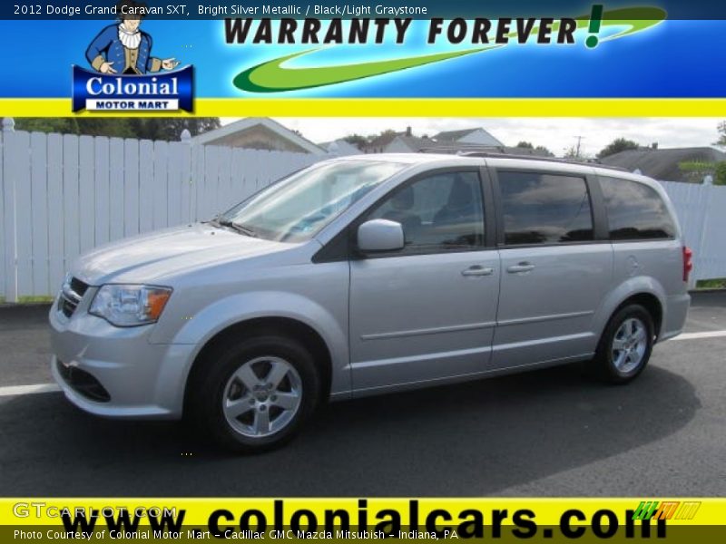 Bright Silver Metallic / Black/Light Graystone 2012 Dodge Grand Caravan SXT