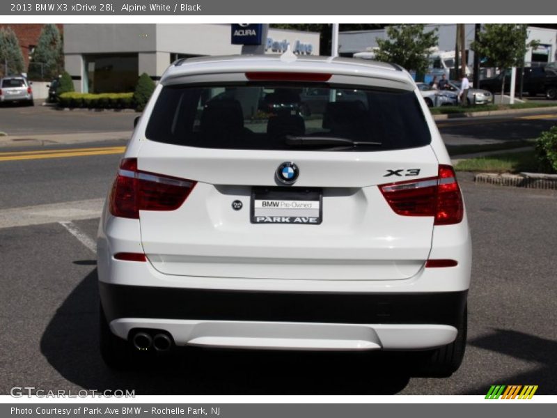 Alpine White / Black 2013 BMW X3 xDrive 28i