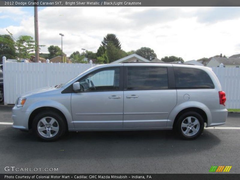 Bright Silver Metallic / Black/Light Graystone 2012 Dodge Grand Caravan SXT